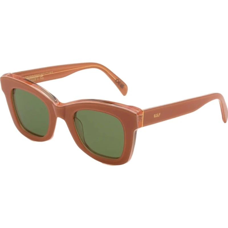 Retrosuperfuture CXY Altura Lunettes de Soleil Carrées Rose et Vert