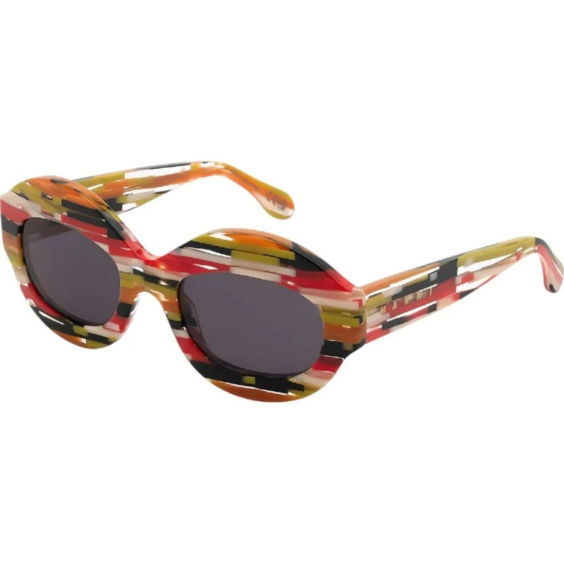 Marni Lunettes de Soleil IK Kil Cenote Oversize Multicolore