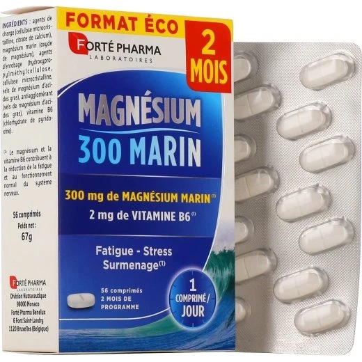 Forté Pharma Magnésium 300 Marin 56 comprimés