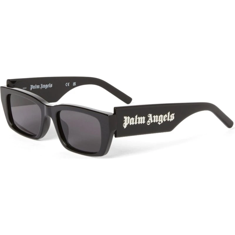 Palm Angels Lunettes de Soleil Peri002 Carrées en Acétate Noir
