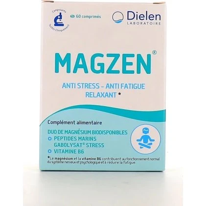 Dielen Magzen Duo Magnésium Anti-Stress (60 comprimés)