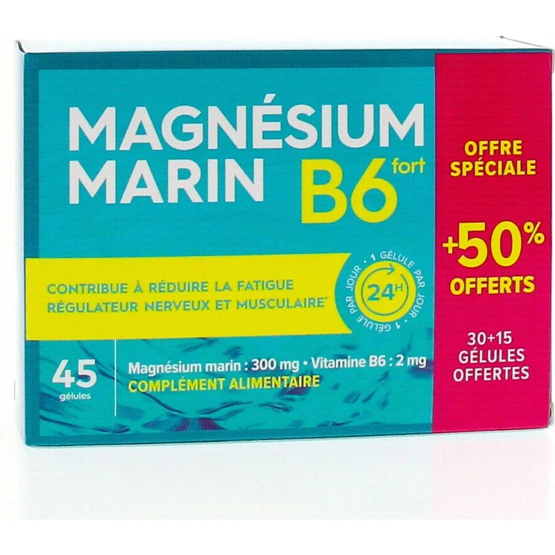 Pharmascience Magnésium Marin B6 Fort 45 Gélules