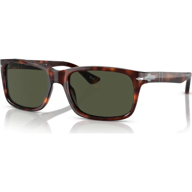 Persol Homme Lunettes de Soleil PO3048S 24/31 Géométriques Havane