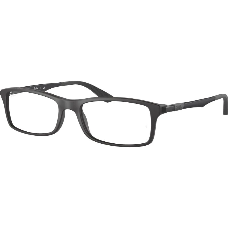 Ray-Ban RX7017 Montures Optiques Carrées Noir Transparent