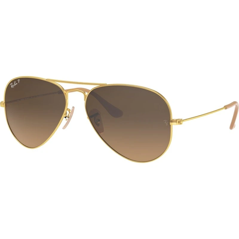 Ray-Ban RB3025 Aviator 112/M2 Lunettes de Soleil Polarisées Or et Marron