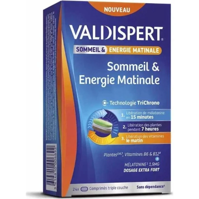 Valdispert Sommeil et Énergie Matinale 24 comprimés