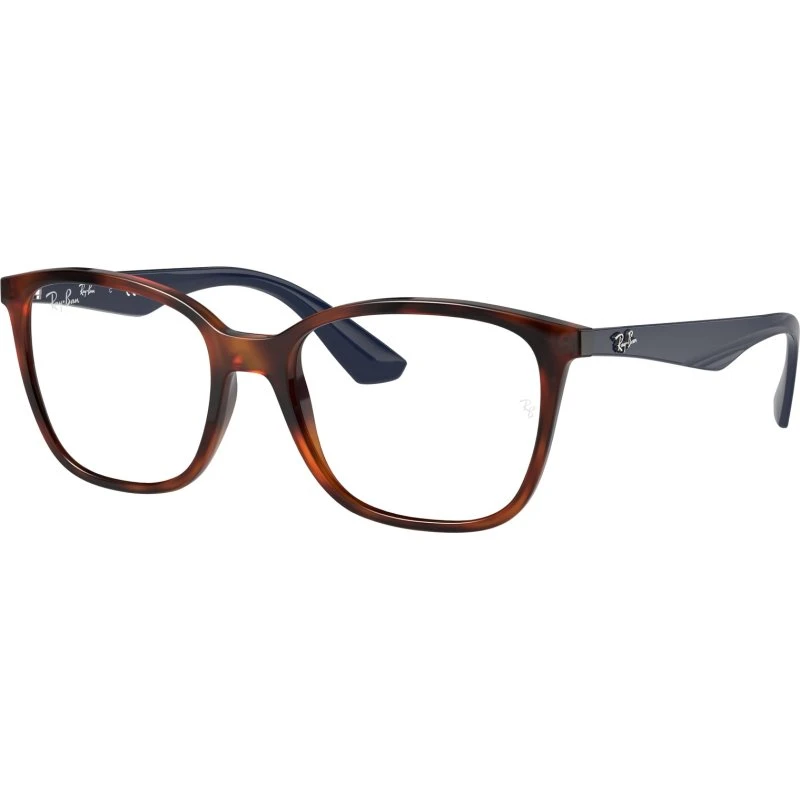 Ray-Ban RX7066 5585 Lunettes Optiques Carrées Écaille Transparente
