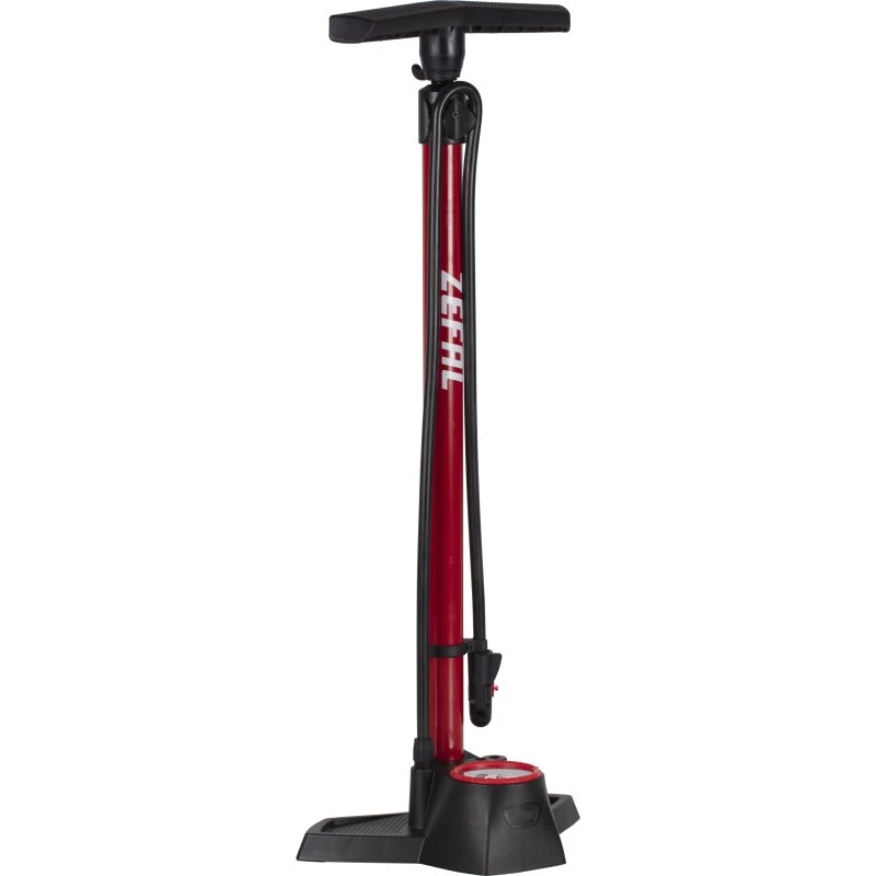 Zefal Profil Max FP30 - Pompe à pied rouge, manomètre loupe 11 bar