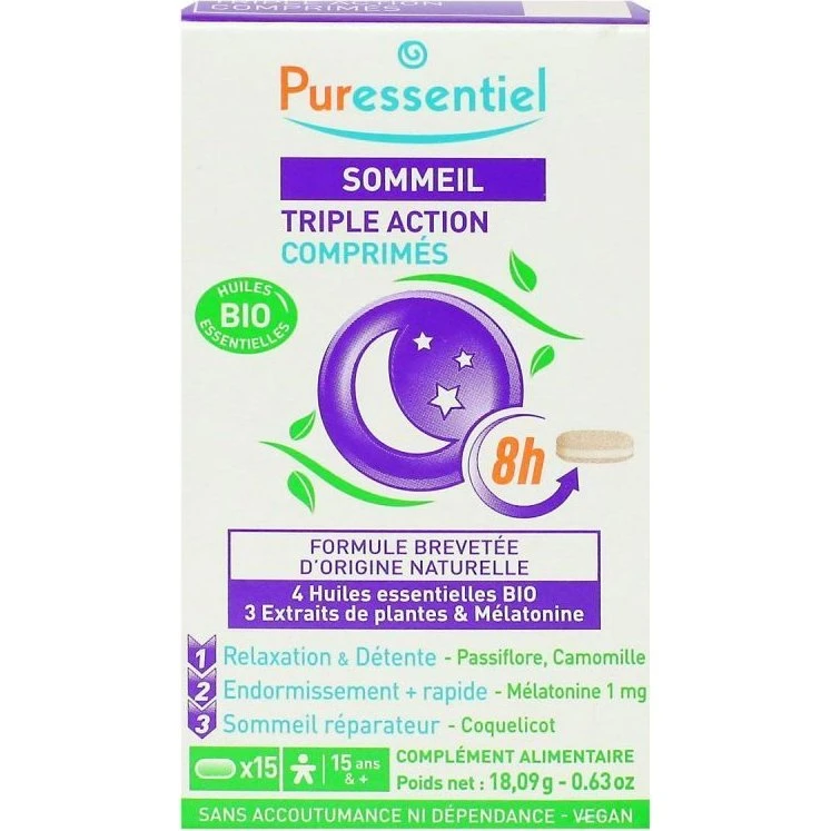 Puressentiel Sommeil Triple Action 15 comprimés