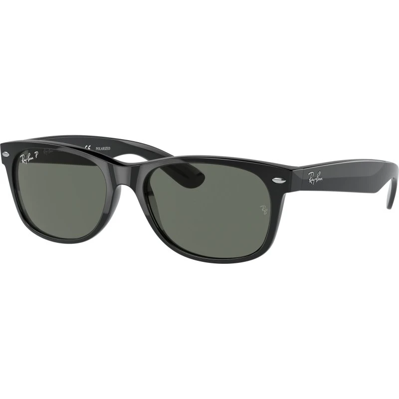 Ray-Ban RB2132 New Wayfarer Lunettes de Soleil Polarisées Noir/Vert