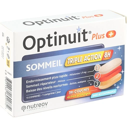 Nutreov Optinuit Plus Sommeil Triple Action 30 comprimés