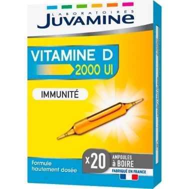 Juvamine Vitamine D 2000 UI 20 Ampoules