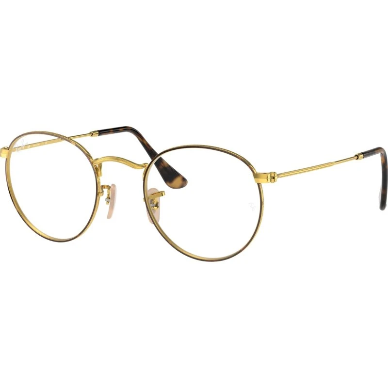 Ray-Ban RX3447V Round Metal - Lunettes Optiques Rondes Havane