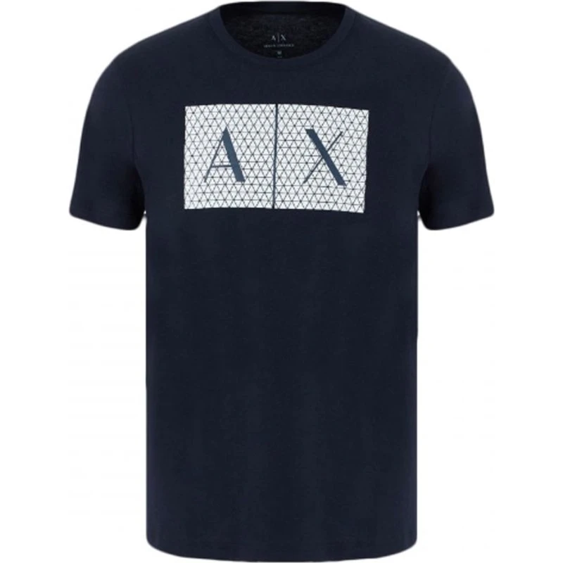 Armani Exchange T-shirt Logo Bleu Marine XL