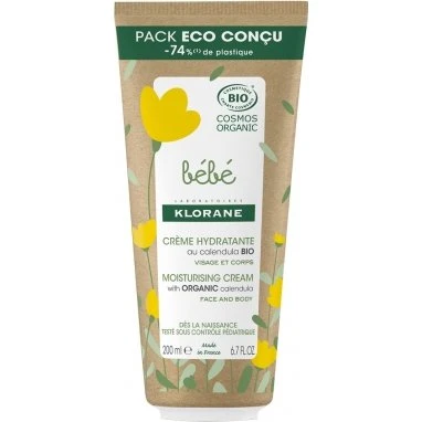 Klorane Bébé Crème Hydratante Bio au Calendula 200 ml