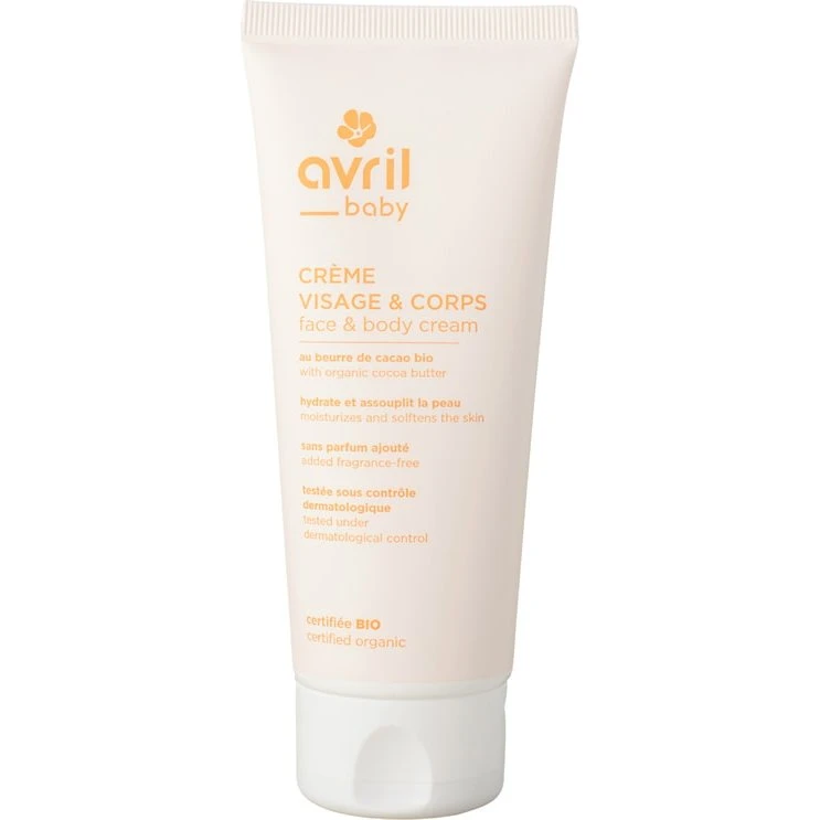 Avril Crème Visage & Corps Bébé Bio 100ml