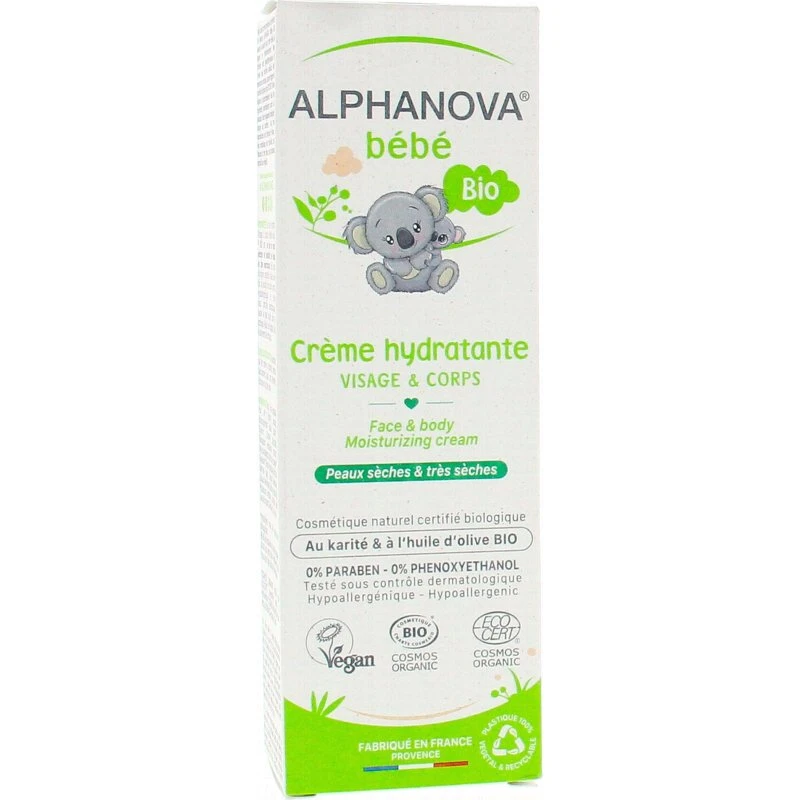Alphanova Bébé Crème Hydratante Bio 75ml