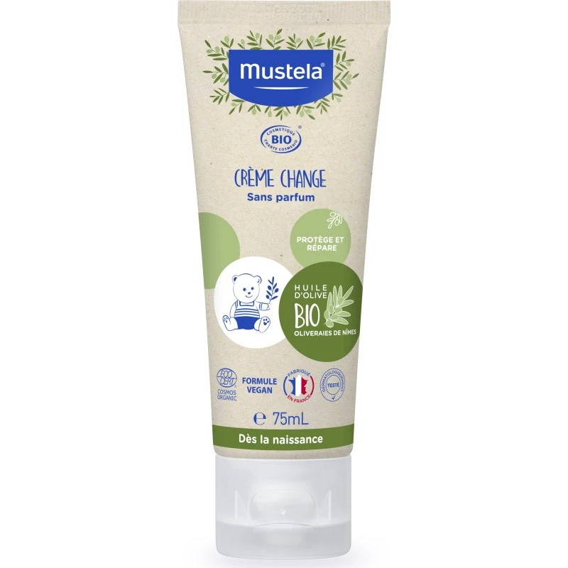 Mustela Crème Change Bio Sans Parfum 75ml