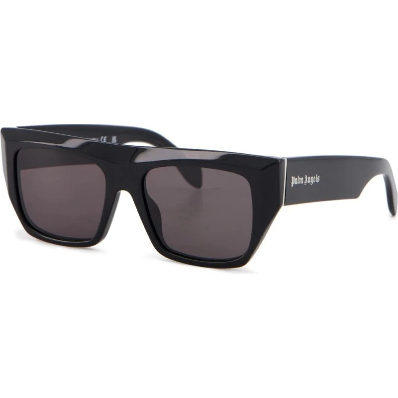 Palm Angels Lunettes de Soleil Peri052 Niland Carrées Noires et Grises