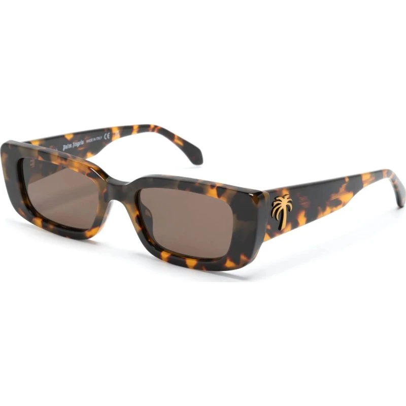 Palm Angels Lunettes de Soleil PERI056 Yosemite Havana Carré