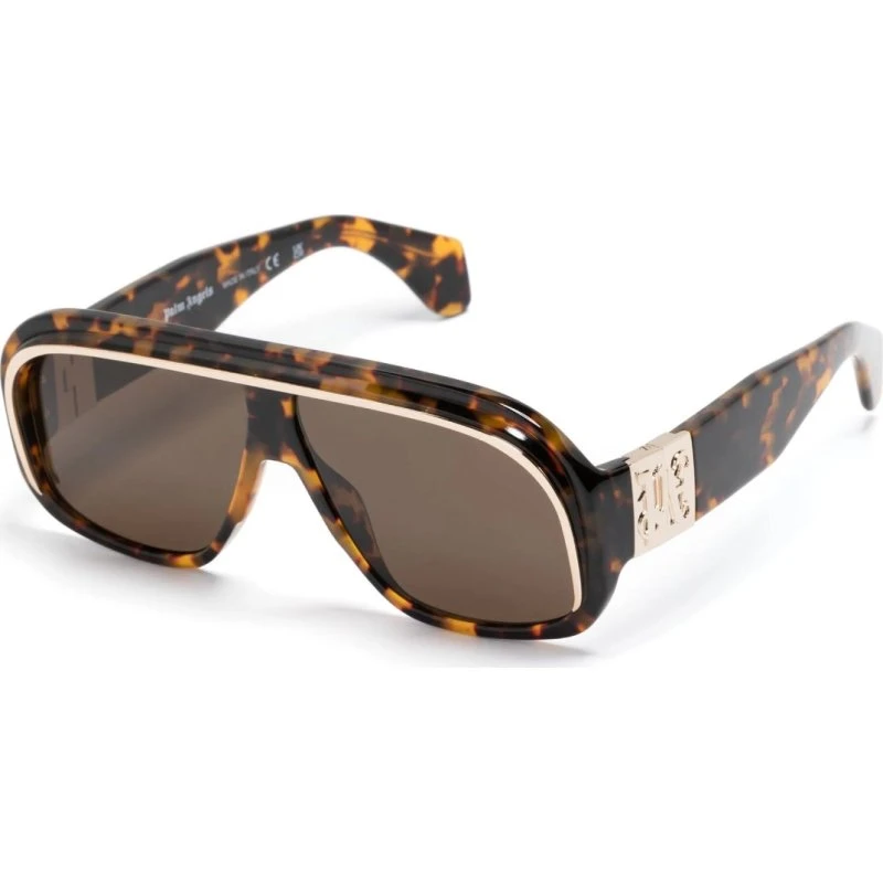 Palm Angels Lunettes de Soleil Reedley PERI063 Aviateur Havana