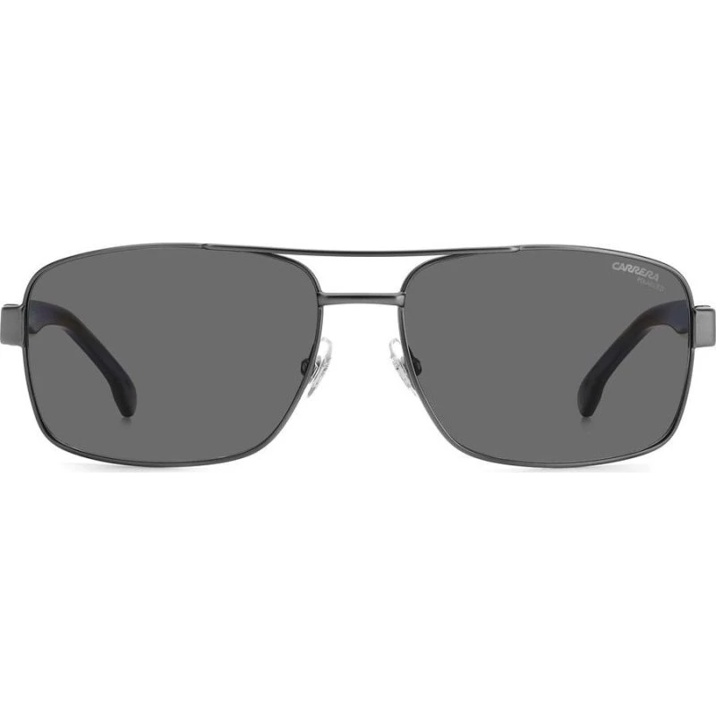 Carrera 8063/S Lunettes de Soleil Pilote Homme - Ruthénium & Gris