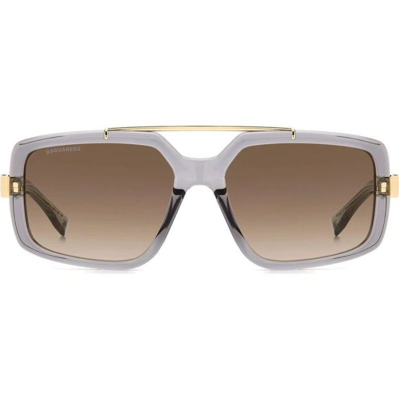 Dsquared2 D2 0120/S Lunettes de Soleil Homme Géométriques Grises