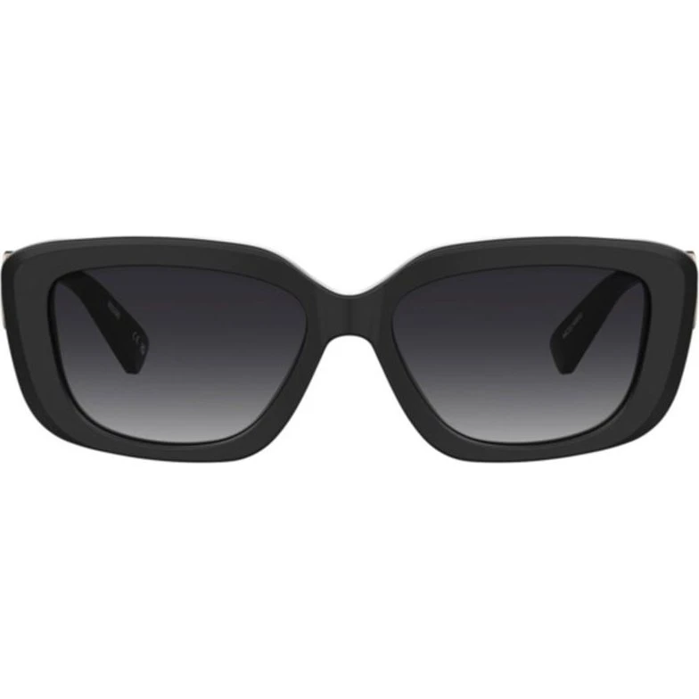 Moschino MOS168/S Lunettes de Soleil Rectangulaires Noires et Grises