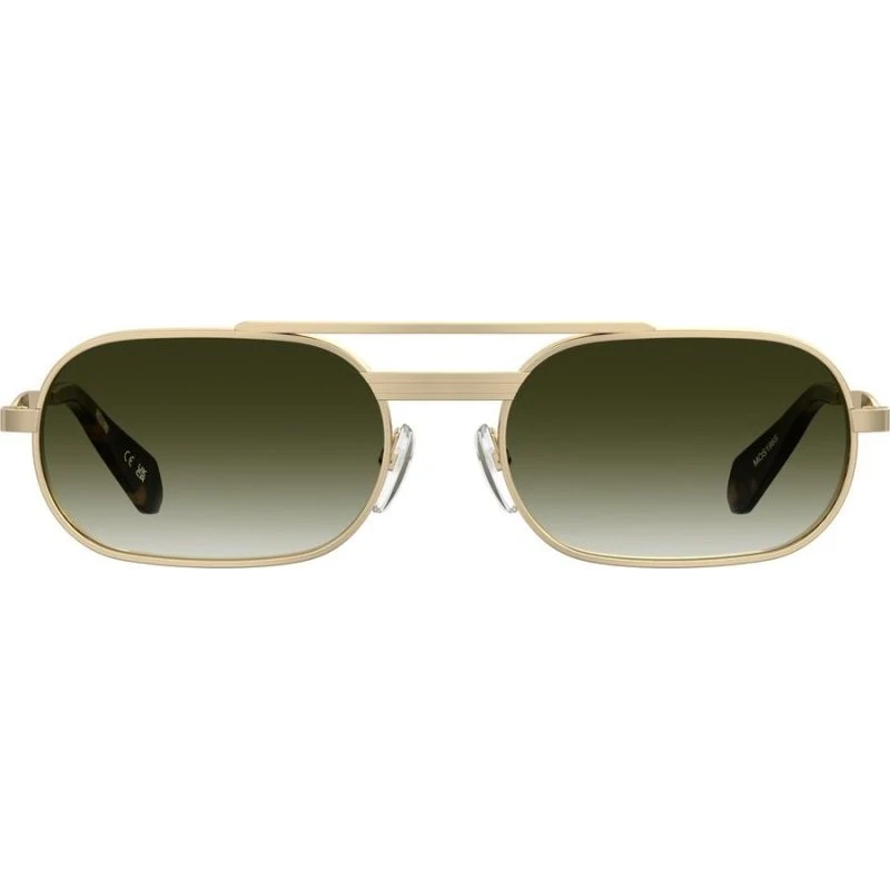 Moschino MOS198/S Lunettes de Soleil Ovales Vertes en Acier