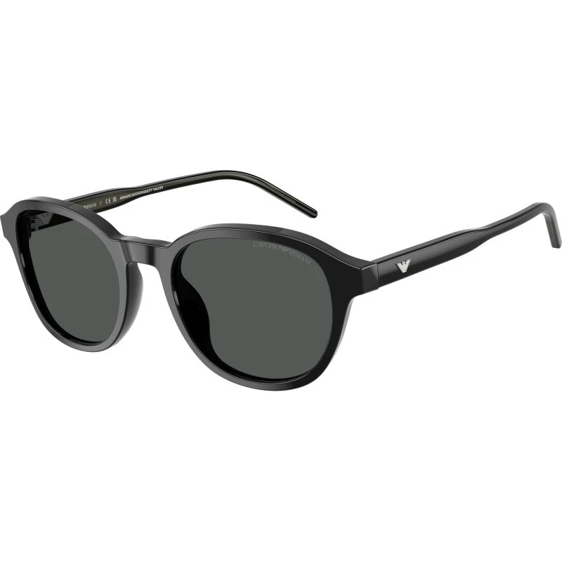Emporio Armani EA4247U Lunettes de Soleil Pantos Noir et Gris