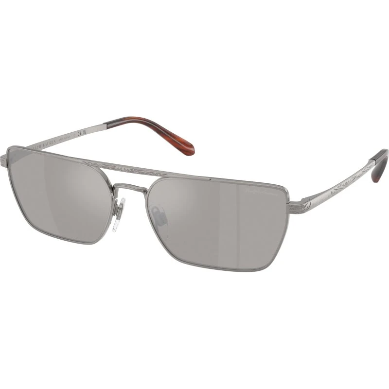Ralph Lauren RL7092 Lunettes de Soleil Carrées Métal Gris Miroir