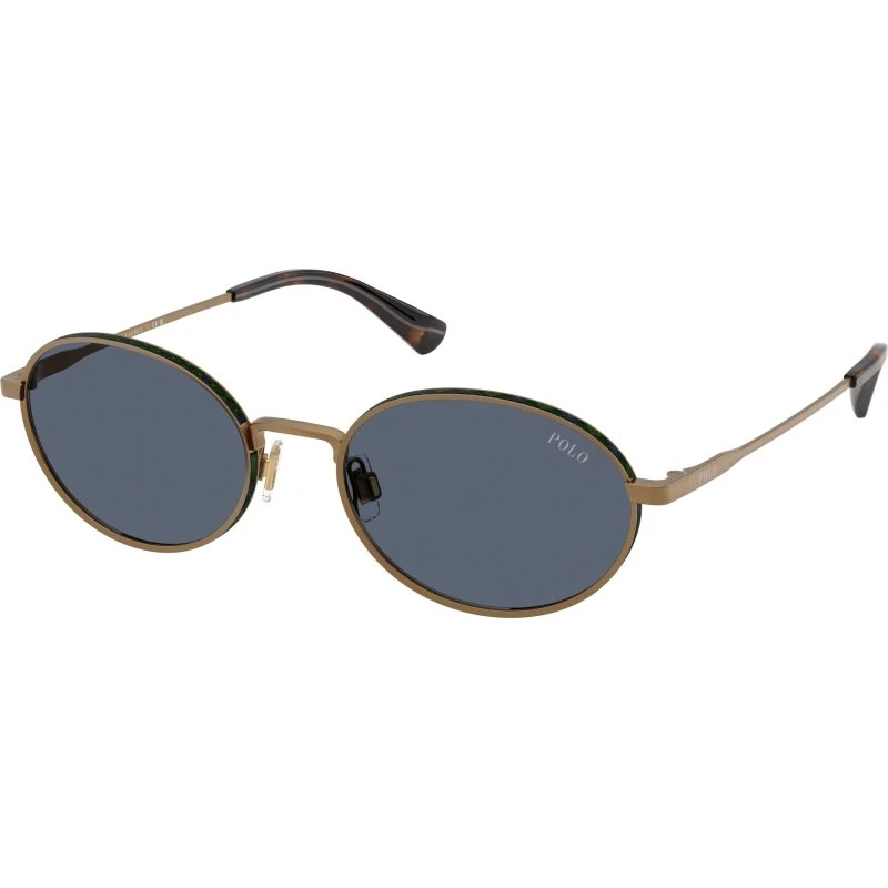 Polo Ralph Lauren PH3162 Lunettes de Soleil Rondes Marron et Bleu
