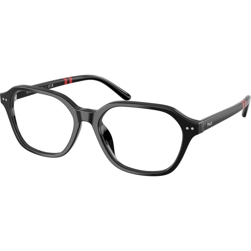 Polo Ralph Lauren PH2295U 5001 Lunettes de Vue Carrées en Acétate Noir