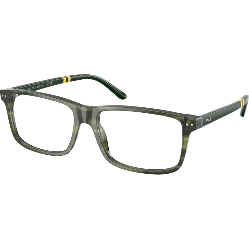 Polo Ralph Lauren PH2296 6316 - Lunettes de vue carrées en acétate vert