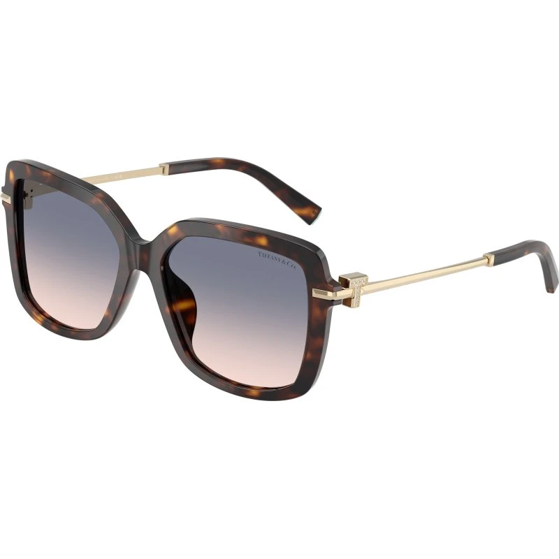 Tiffany TF4252B Lunettes de soleil Carrées Écaille Marron