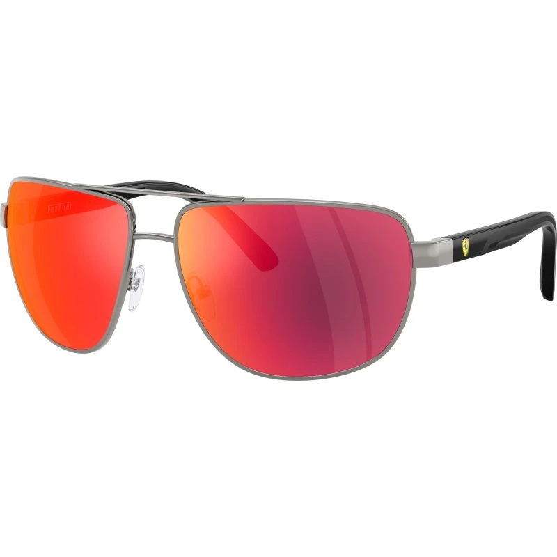Ferrari Scuderia FZ5007 Lunettes de Soleil Homme - Métal Gris et Jaune