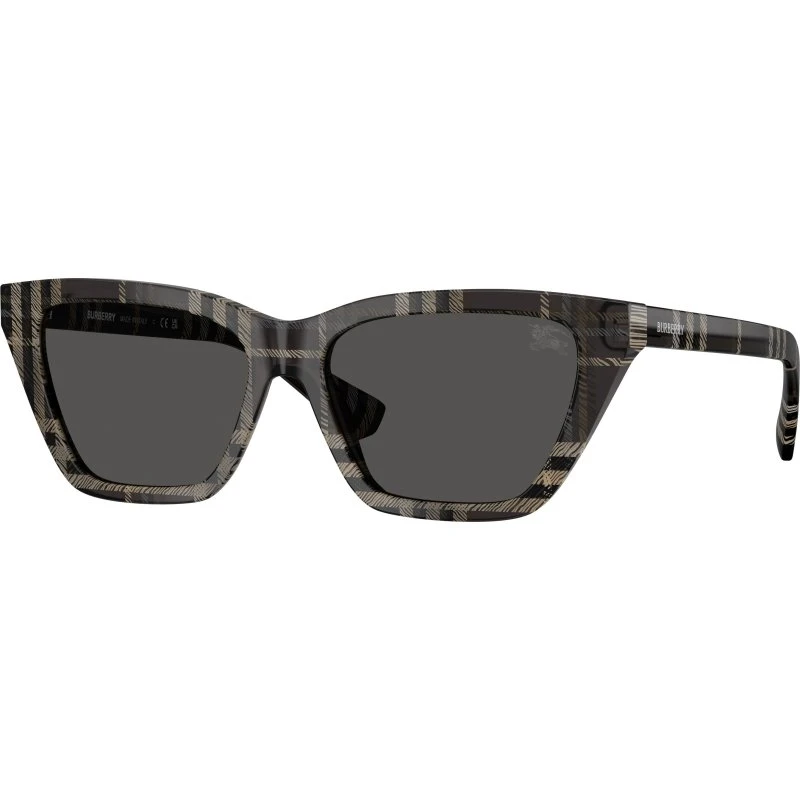 Burberry BE4468 Lunettes de Soleil Cat Eye Grises pour Femme