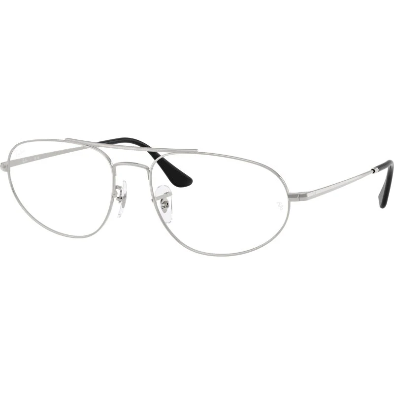 Ray-Ban RX6645 2501 Montures Optiques Métal Argent Géométrique