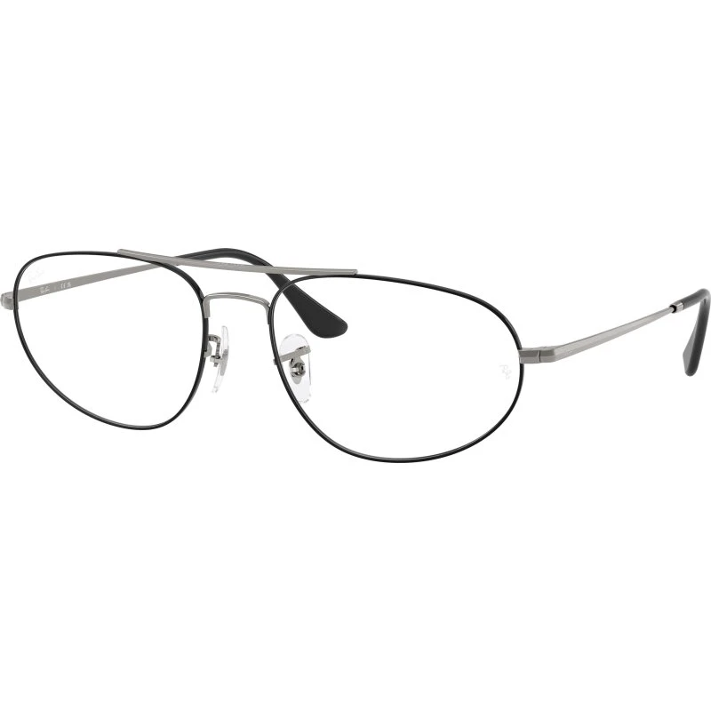 Ray-Ban RX6645 3179 - Montures Optiques Métal Noir Géométrique