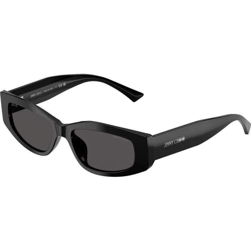 Jimmy Choo JC5046BU Lunettes de Soleil Géométriques Noir et Gris