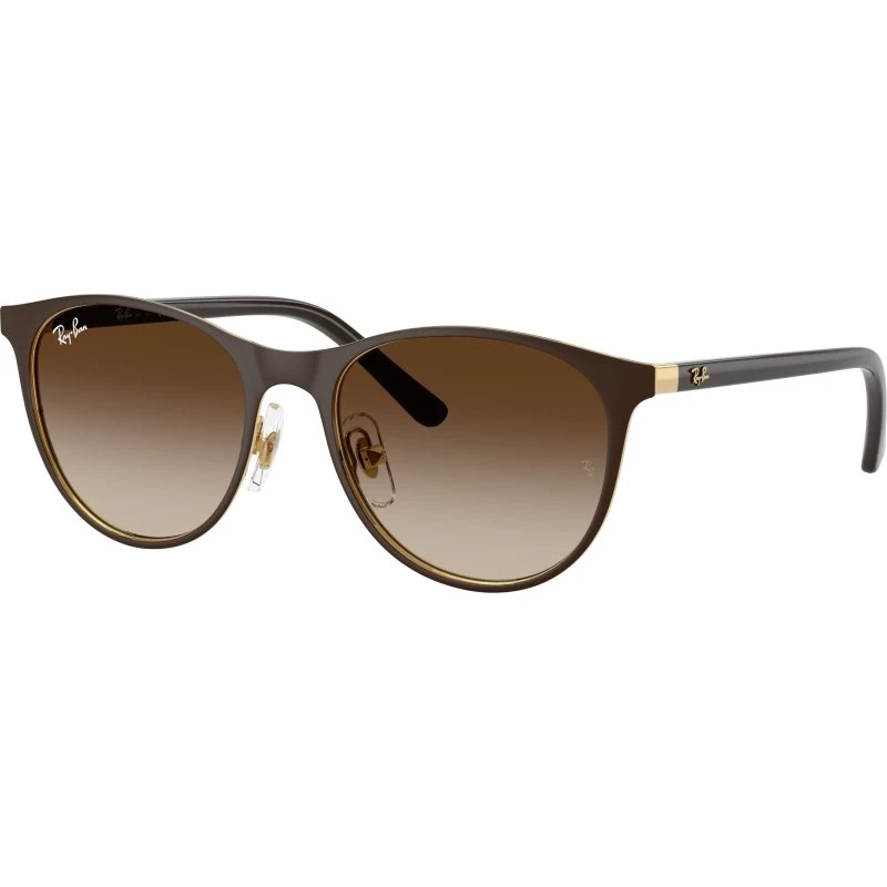 Ray-Ban Enfant RJ9552S Lunettes de Soleil Pantos Métal Marron