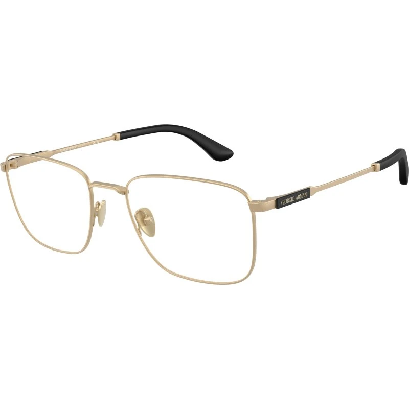 Giorgio Armani Homme AR5162 3002 - Montures Optiques Carrées en Métal Or