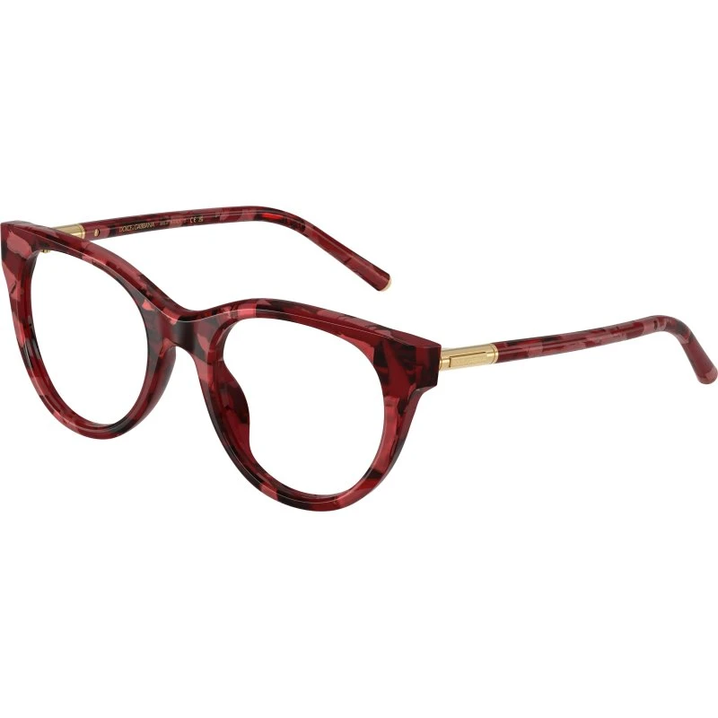 Dolce & Gabbana DG3433 Montures Optiques Pantos Rouge Acétate