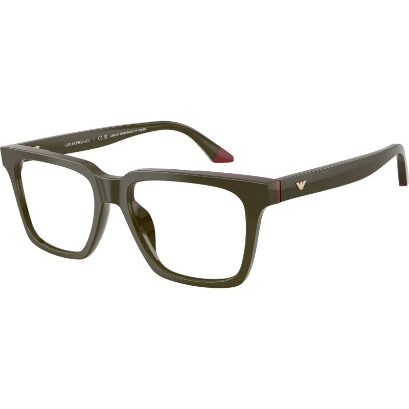 Emporio Armani EA3272U 6316 - Lunettes de vue carrées en acétate vert