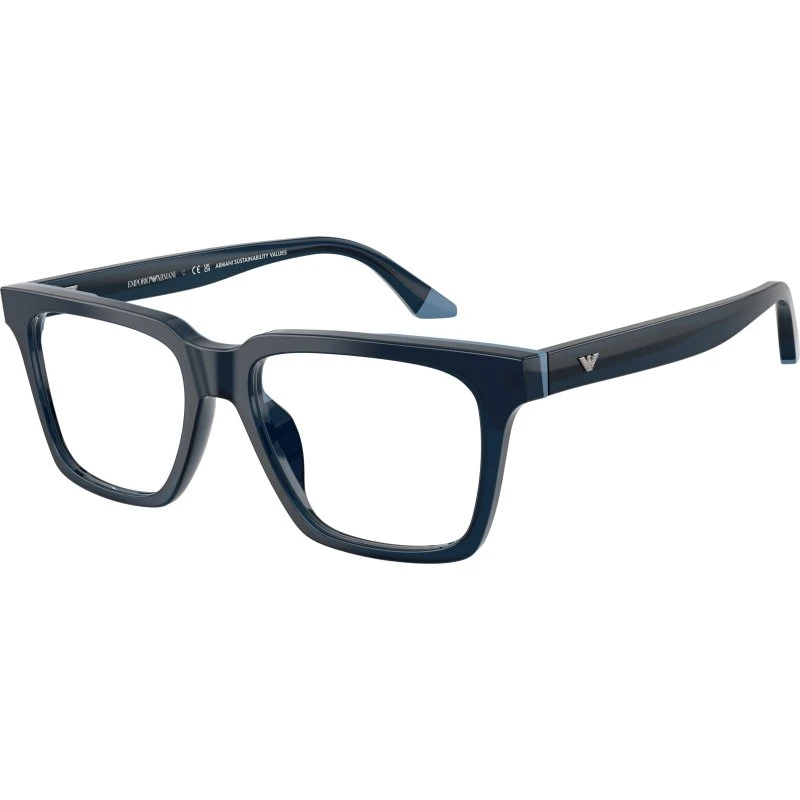 Emporio Armani EA3272U 6317 - Lunettes de vue carrées bleues pour homme