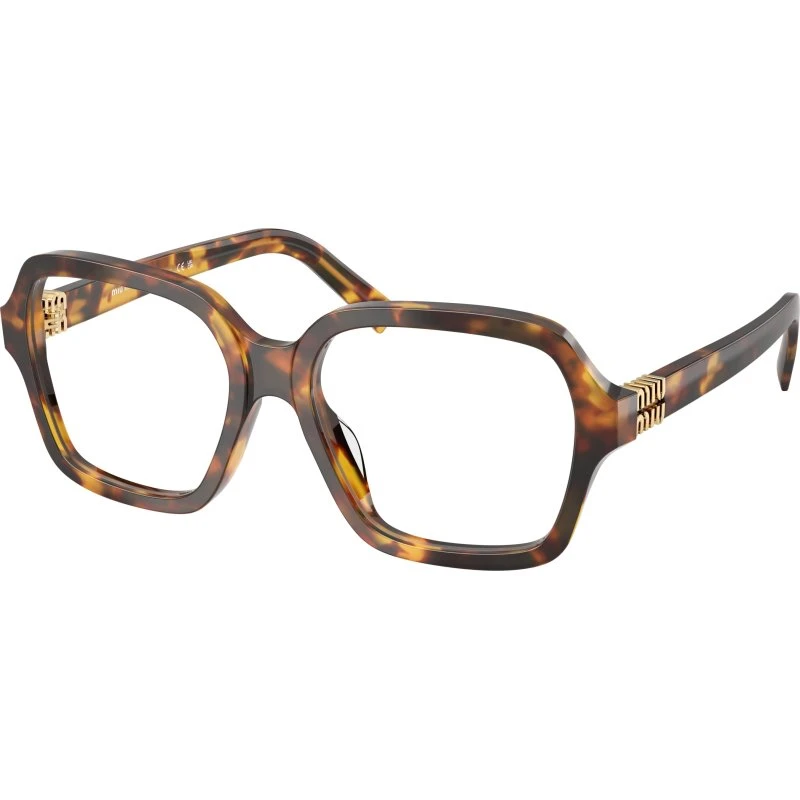 Miu Miu MU 03YV 14L1O1 - Montures Optiques Carrées Acétate Écaille