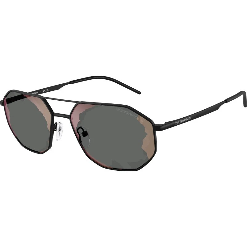 Emporio Armani EA2147 30017G : Lunettes de soleil géométriques noires