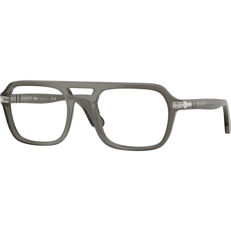 Persol PO3394V 1103 - Monture Optique Carrée en Acétate Gris