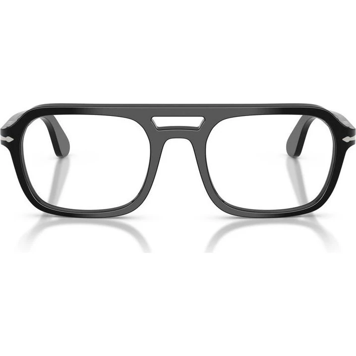 Persol PO3394V 95 - Montures Optiques Carrées en Acétate Noir