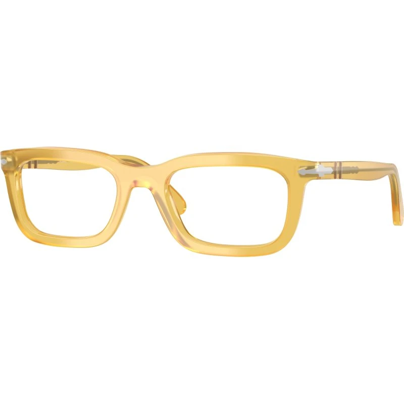 Persol PO3397V 204 - Montures Optiques Carrées en Acétate Jaune